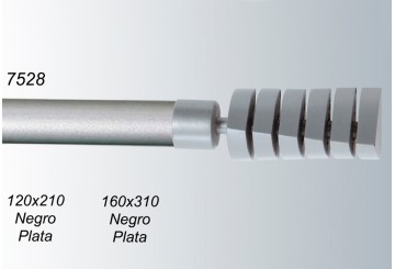 Barra Cortina Extensible 120x210 - 160x310 IDEAL Metal 7528