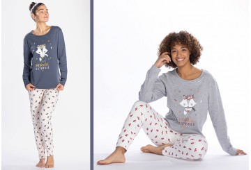 Pijama Mujer Punto Invernal Algodón CTM Morning