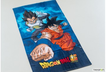 Toalla Playa Algodón 70x140 Licencia Dragon Ball Goku-Vegeta
